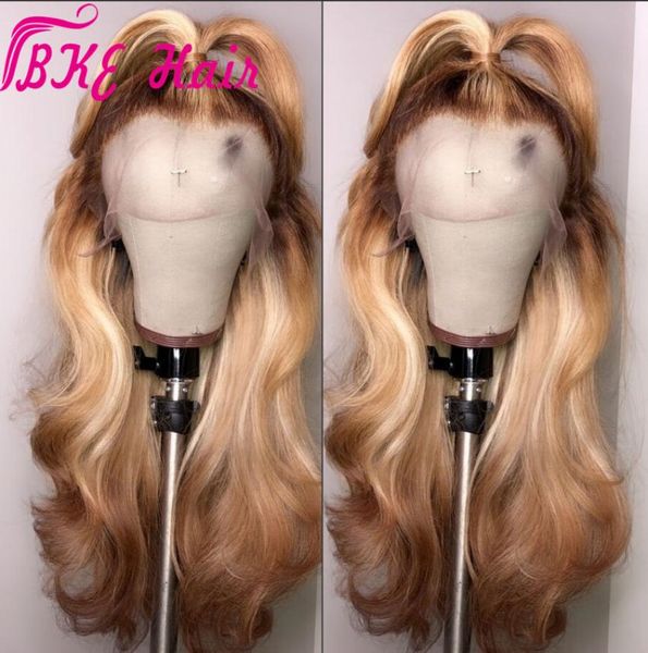 

natural synthetic lace front wigs body wave ombre brown glueless heat resistant hand tied synthetic lace front wigs for black wome6921078