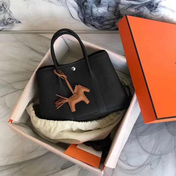 

garden party bags highest original cowhide 2023 new garden bag on the first floor hand sewn leisure commuting tote fashion versatile handbag