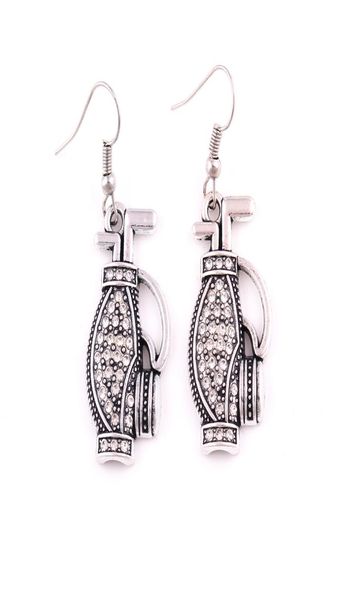 

hl0094 factory direct s korean version of the european popular golf bag earring amulet nordic vintage earring charm females je6301143, Silver