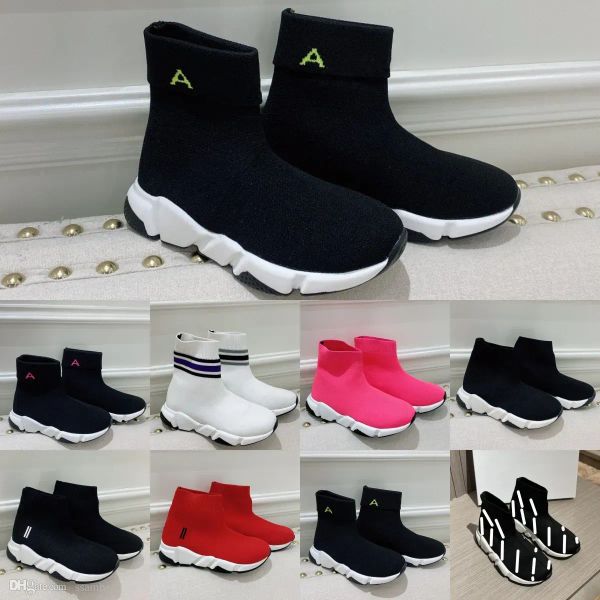 

new fashion children designer high black speed sock shoe kids shoes boys girls sneaker fashion running athletics youth toddler infants baby