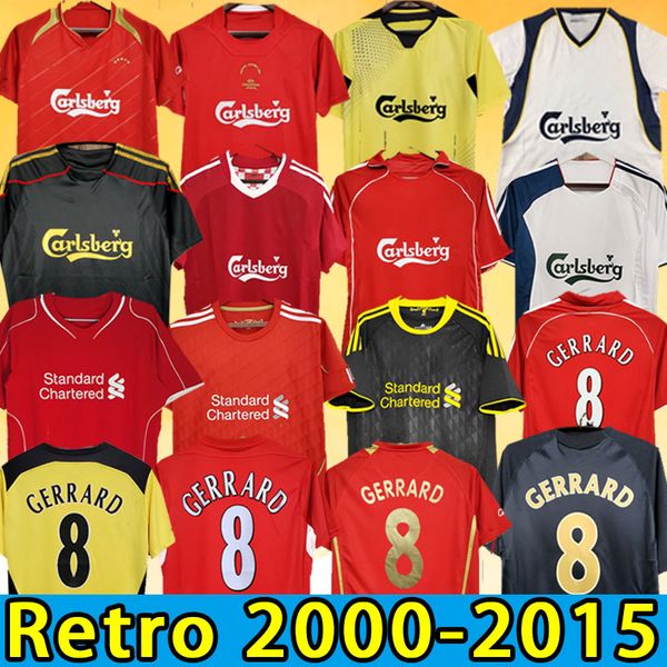 

dalglish heskey mens retro soccer jerseys fowler gerrard torres kuyt home away football shirt suarez mcmanaman 09 10 11 12 14 15 2001 2002 2, Black;yellow