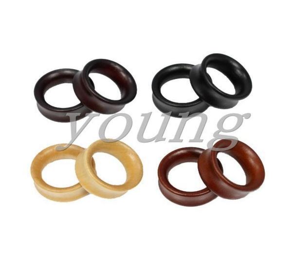 

wood ear tunnel plugs ear gauges piercing body jewelry size 828mm5222377, Silver