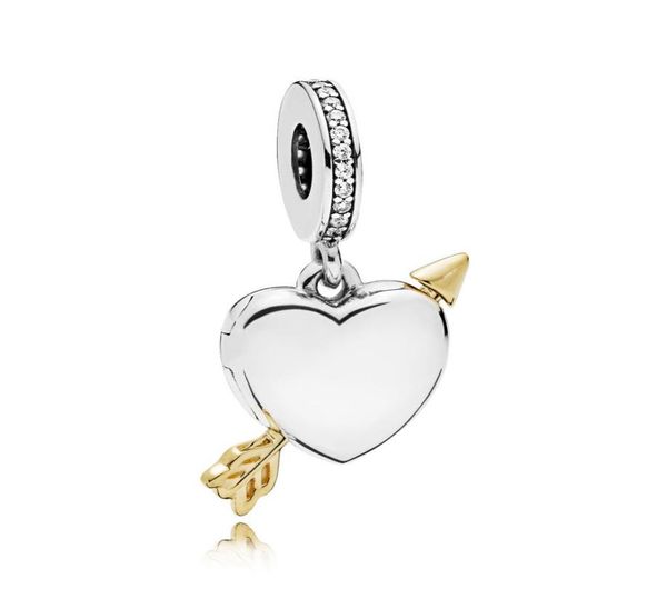 

2019 new 925 sterling silver valentine's day arrow of love pendant charm bead fits european p jewelry charm bracelets1486063, Black
