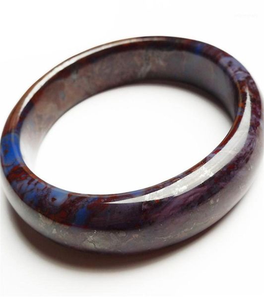 

women femme natural genuine sugilite crystal round bracelets bangles fashion jewelry charm inner diameter 58mm bangle8302598, Black