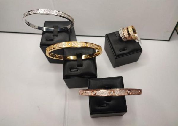 

bracelet gold women039s mens bangle designer full diamonds jewelry femme silver set diamond simple love watches women men coupl5787356858, Black