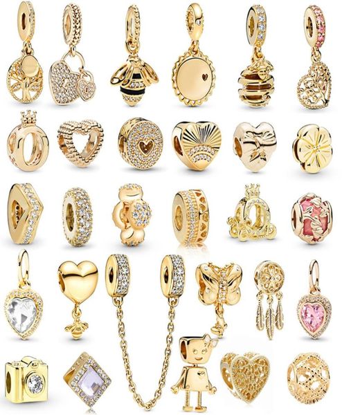 

new popular 925 sterling silver gold bee feather tree of life bella beads fit original charm p bracelet ladies jewelry speci3533677, Bronze;silver