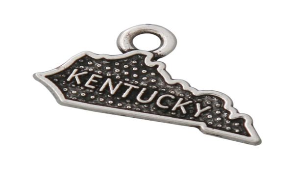 

fashion alloy american state of kentucky map charms whole 1219mm aac2925719002, Bronze;silver