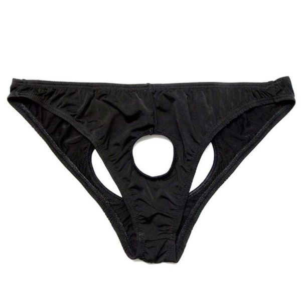 

men039s gstrings bikini briefs gay underwear oring crotchless mens thongs men nylon lingerie open busissy panties string9854190, Black;brown