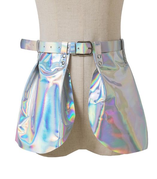 

women skirts peplum belt female harness drs fashion wide gothic luxury waist designer laser waistband skirt9609072, Black