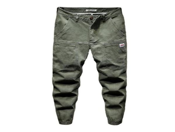 

mcikkny men caro casual jeans pants fashion streetwear loose fit harem trousers for male jogger ankle elastic men039s3191798, Blue
