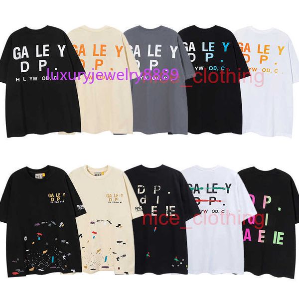 

designer of galleries tees depts t shirts luxury fashion t shirts mens womens tees brand short sleeve hip hop streetwear clothing clothes, White;black