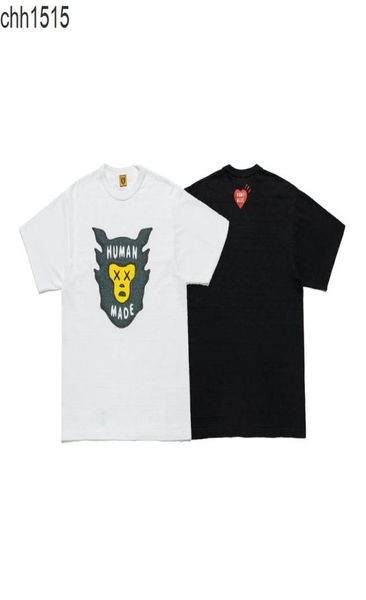 

2022 summer new trend ape head round neck cotton printed short sleeve t-shirt men's fashion1017575, White;black