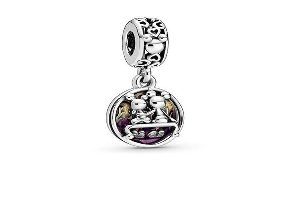 

fit charm bracelet purple enamel happy mouse dangle pendant european silver bead charms beads diy chain for women bangle & necklace jewelry9, Black