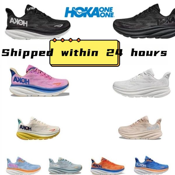 

designer bondi 8 clifton 9 sports hoka liberty running shoes black pink sneakers