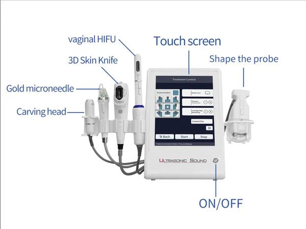 

beauty machine 5 in 1 facial anti wrinkle skin lift anti aging hifu machine 5 handles 4d hifu 12 lines