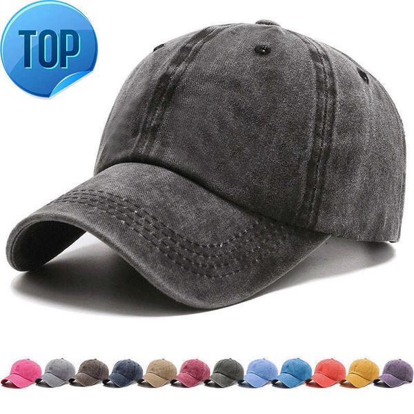 

100% cotton baseball cap men women vintage washed distressed hats twill plain adjustable dad hat cotton snapback cap hip hop hat, Blue;gray