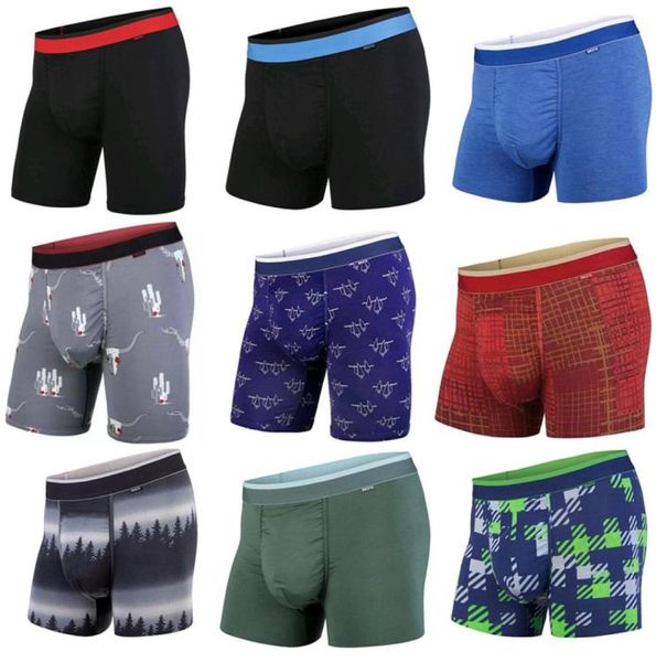 

random styles men039s trunkboxer underwear with support pouch and seamless pucker panel soft modal fabricnorth american size3826798, Black;white