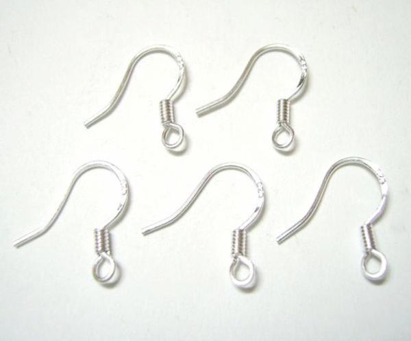 

200pcslot silver plated earring hooks finding for diy craft fashion jewelry gift 15mm w219218633