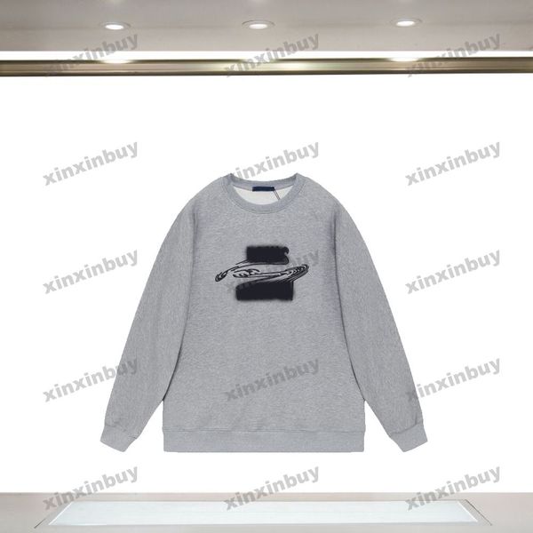 

xinxinbuy men women designer sweatshirt hoodie letter embroidery 1854 sweater blue black green m-2xl, Black;brown