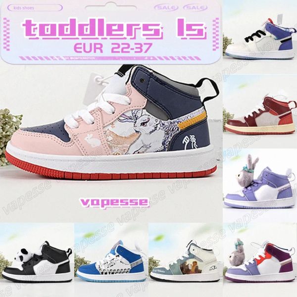 

kids shoes 1s boys girls toddlers shoes doll cute jumpman infants trainers sports rabbit sh#3 l5jb#, Black