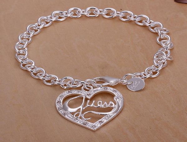 

whole 925 sterling silver plated lobster charm bracelets lknspch2258233791, Black