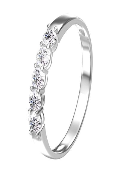 

aeaw 14k white gold 01ct m total 05ctw df round cut engagementwedding lab grown diamond band ring for women 2202286328922, Slivery;golden