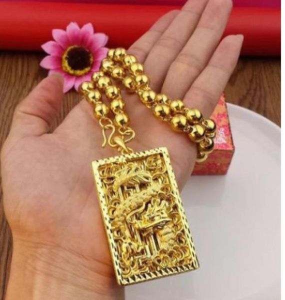 

chaming men039s gold filled hollow dragon 64cm pendant necklace6578271, Silver