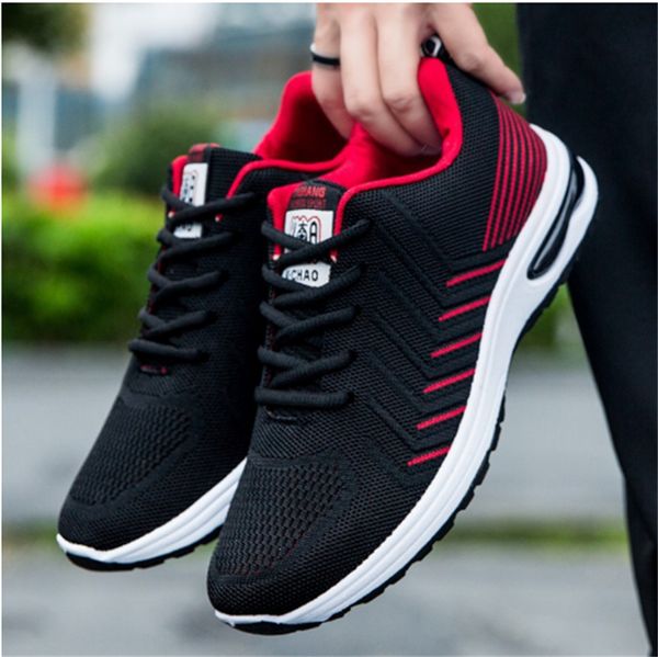 

new fashion air cushion men's shoes sneakers spring and autumn men's shoes soft-soled leisure running shoes men, Black