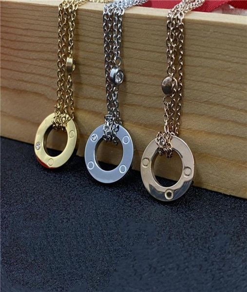 

ca designer love necklace luxury brand classic necklace men women fashion pendant jewelry gift wedding party everyday accessories4958402, Silver