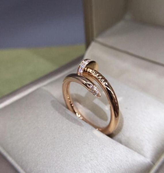 

love screw ring mens rings classic luxury designer jewelry women titanium steel alloy goldplated gold silver rose never fade not 2145272