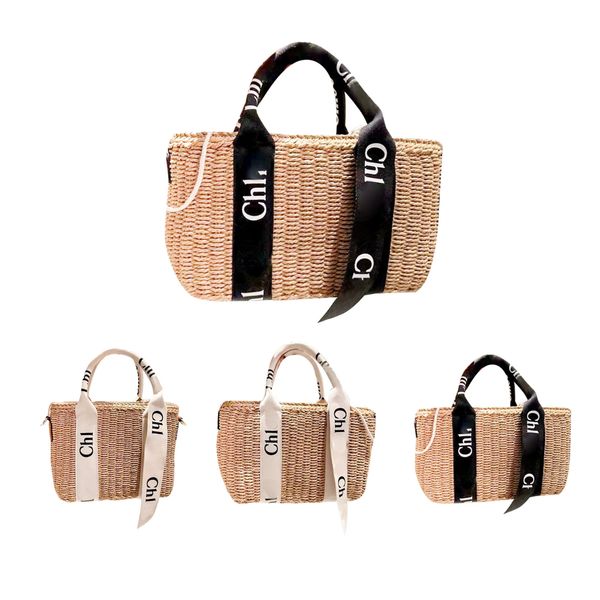 

luxurys designer woody tote clutch stuff sacks weave beach bag handbags womens cross body tassel summer raffia vacation travel shoulder bags