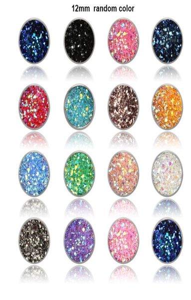 

8mm 12mm nice handmade resin round druzy earrings trendy simple stainless steel tone wholesaling resin stone earring for lady gift1562771, Golden;silver