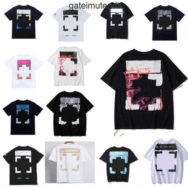 

designer fashion luxurys offs clothing mens and women loose tees man casual street graffiti shirt sweatshirt off men's t-shirts white, White;black