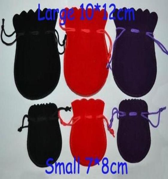 

ship 300pcs large small gourd bag calabash cucurbit velvet bag jewelry pouch wedding party candy beads xmas gift bags3657088, Pink;blue