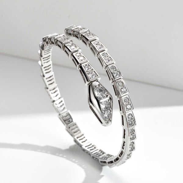 

fashion rose golden snake bracelet female adjustable full diamond silver bracelet for girlfriend gift, Golden;silver