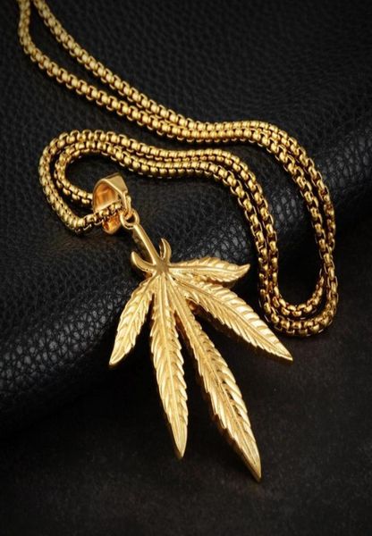 

gold maple leaves shape nightclub necklaces hip hop mens chain necklaces pendant necklaces 6441806576077, Silver