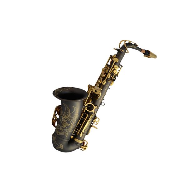 

matte black nickel bb alto saxophone sax