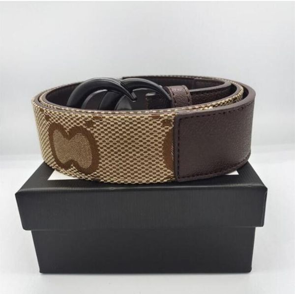 

fashion buckle genuine leather belt width 40mm 18 styles highly quality with box designer men women mens belts 105cm-125cm, Black;brown