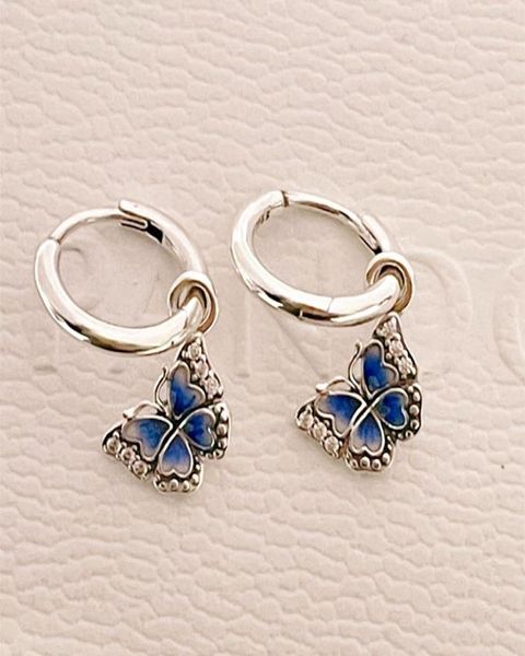 

movie mavel butterfly authentic 925 sterling silver stud earrings luxury for women men girl valentine day birthday gift 290778c013762698, Golden;silver