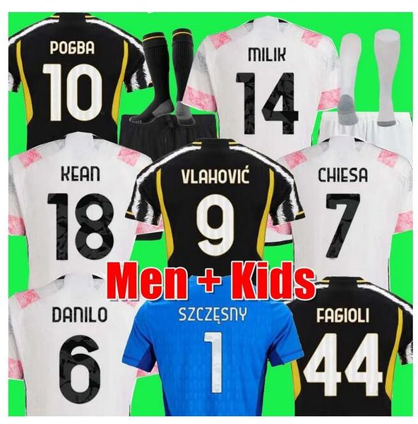 

fans player version soccer jerseys 2023 2024 home juvent di maria vlahovic kean pogba chiesa mckennie locatelli jerseys 22 23 24 juve kits m, Black;yellow
