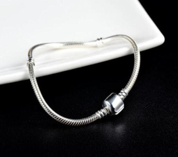 

20pcs/lot silver plated bracelet & bangle chain with barrel clasp fit women bracelets pulseras4591662, Golden;silver