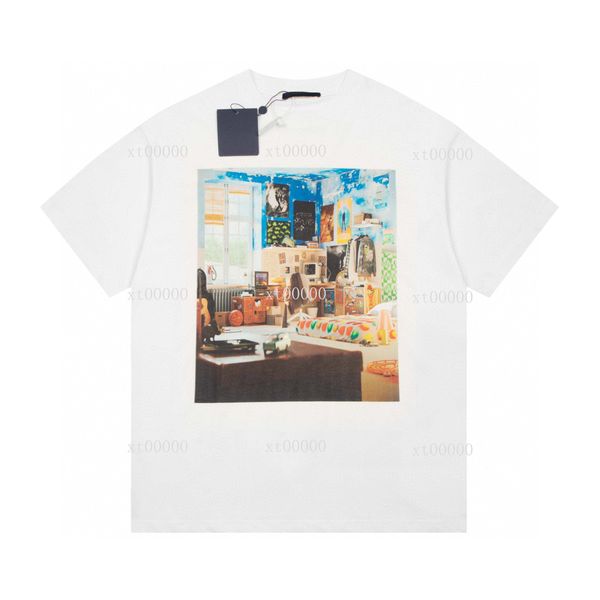 

22ss designer letter printed t shirts tee fashion sweatshirt high street short sleeve summer casual t-shirt breathable men women crew neck t, Black;brown