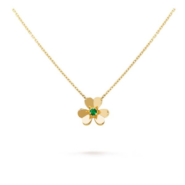 

frivole pendant necklace 3 leaf clover necklace multiple specifications multiple styles gold rose gold silver crystal diamond necklace mini, Golden;silver