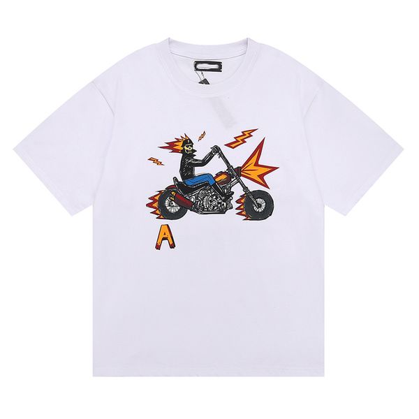 

men's t-shirt men's designer tide high-end cotton printed geometric pattern short sleeve fried street hip-hop shirt size m-xxxl b3, White;black