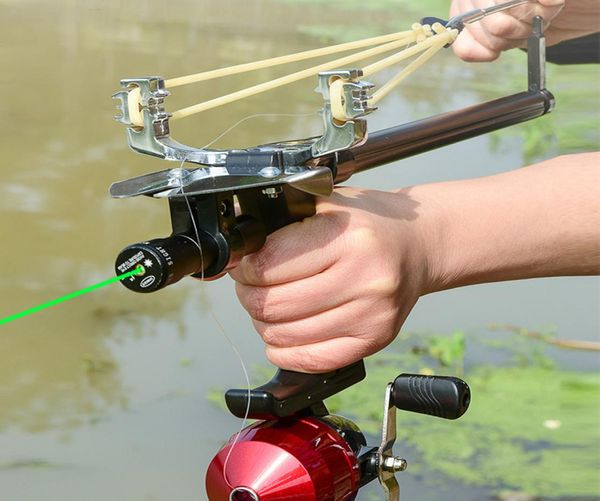 

powerful fishing slings telescopic straight rod laser catapult bait parts fishing reel fishing tools9700742