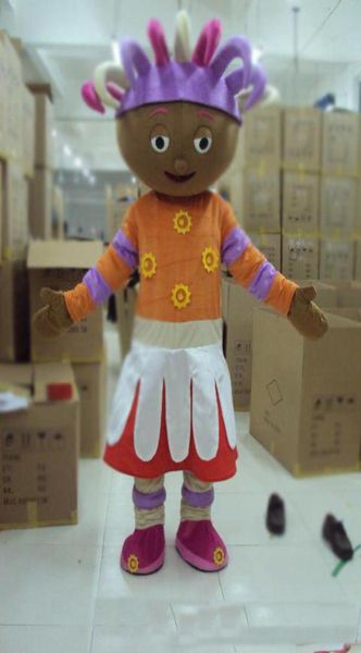 

2019 factory direct in the night garden cartoon doll mascot costume 1388747, Red;yellow