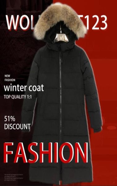 

famous winter jackets fashion parkas female real wolf fur down jacket women clothing coat color overcoat women039s 6718638, Black