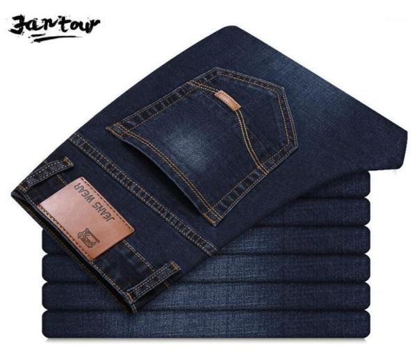 

2020 men cotton straight classic jeans spring autumn male denim pants skinny overalls designer mens jean ropa hombre size 284017728056, Blue