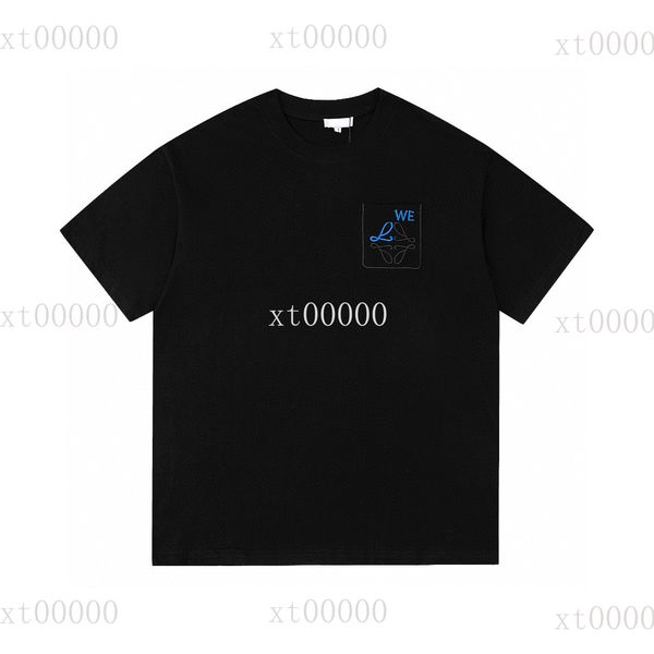 

22ss designer letter printed t shirts tee fashion sweatshirt high street short sleeve summer casual t-shirt breathable men women crew neck t, Black;brown