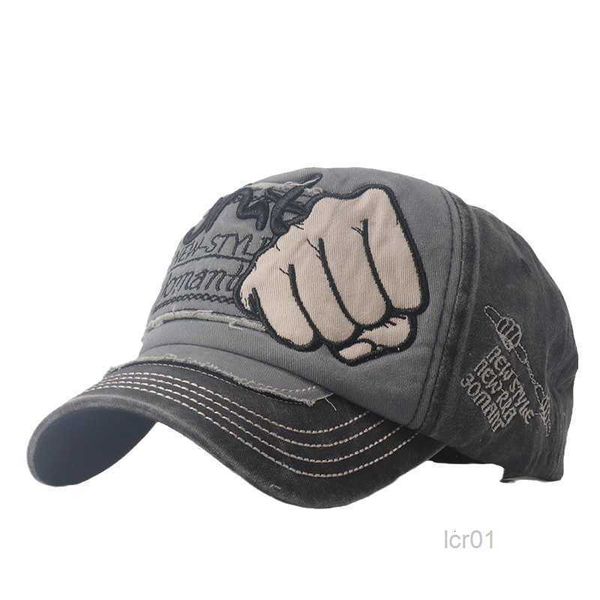 

ball new fashion washed retro men's baseball caps embroidery fist mesh cap sun visor hat ladies sports and leisure gorras 1206, Blue;gray